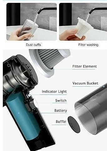 Mini Portable Air Duster Wireless Vacuum Cleaner