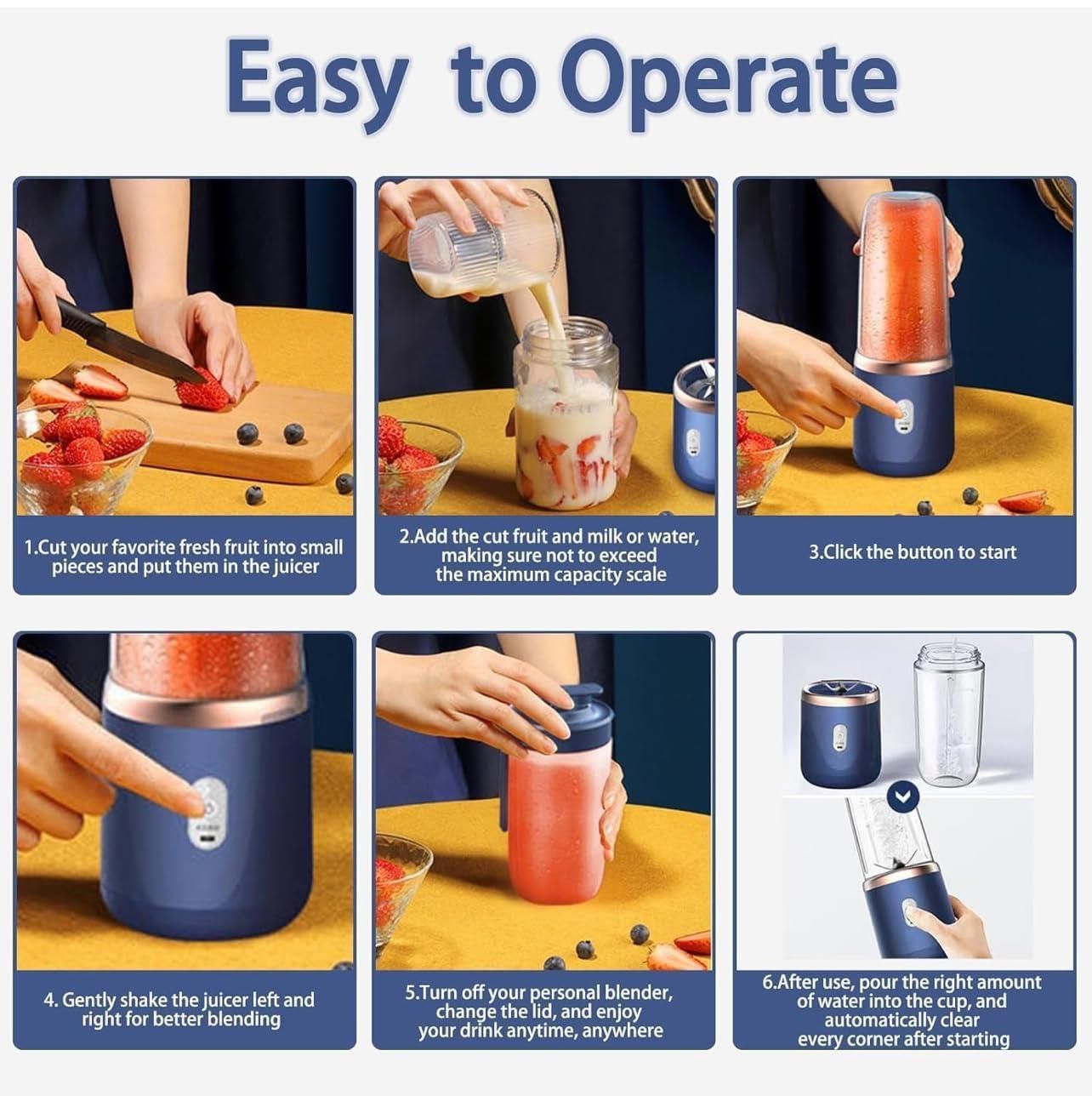 Small Portable Juicer, Fresh Juice Blender